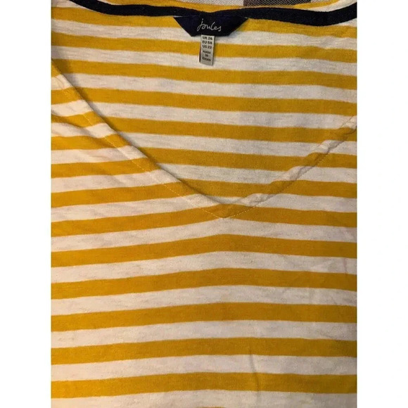 JOULES size 22 v neck cotton top - Picture 3 of 4